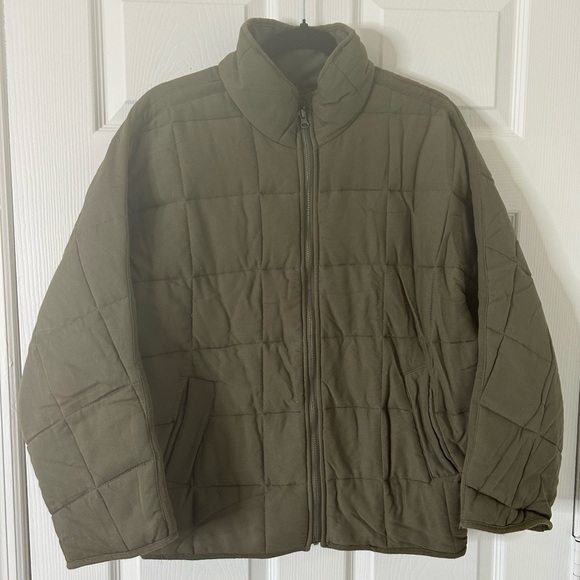 Thread & Supply Dolman Sleeve Quilted Jacket in Olive Size Small - Picture 5 of 8